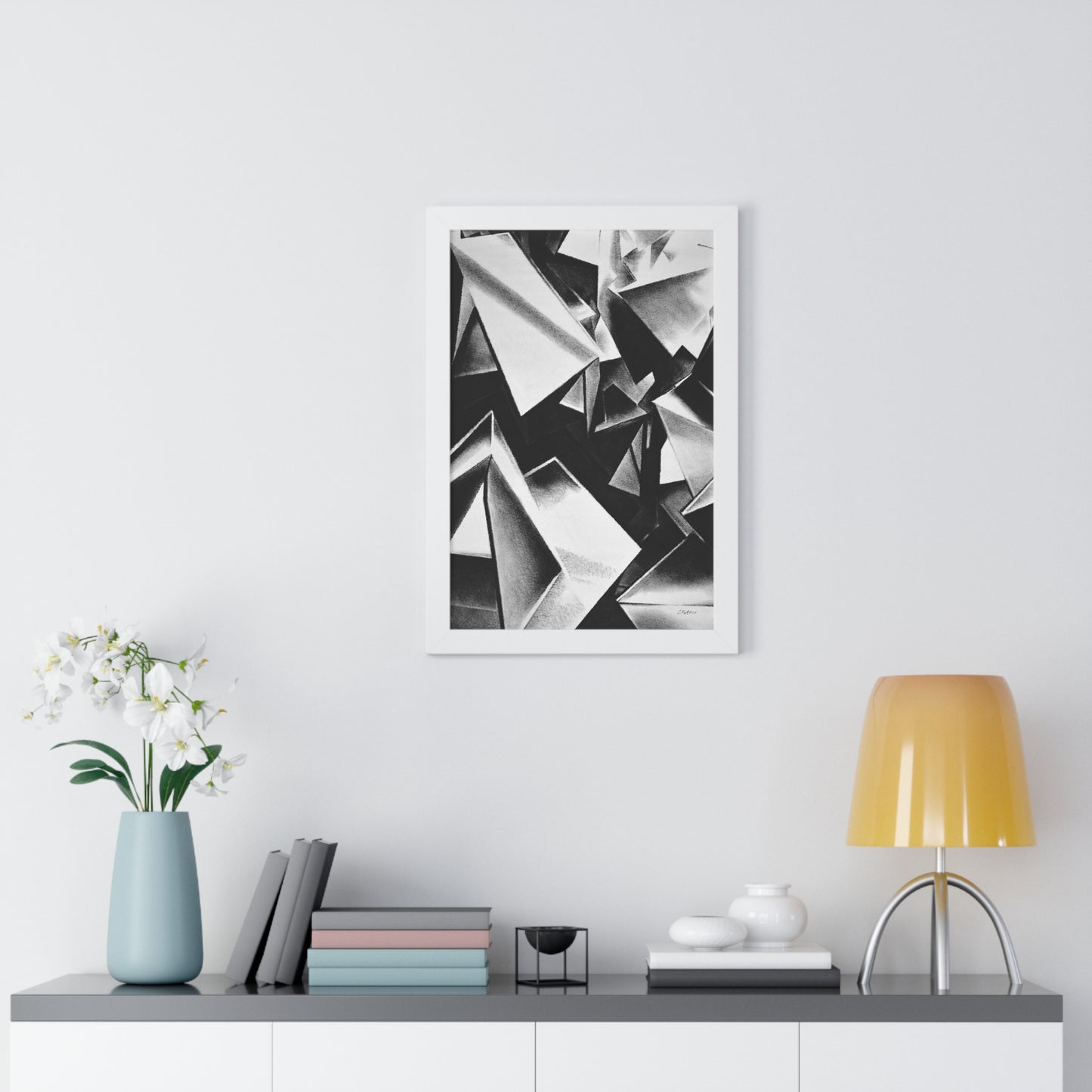 Chaotic Structure - Framed Poster Print