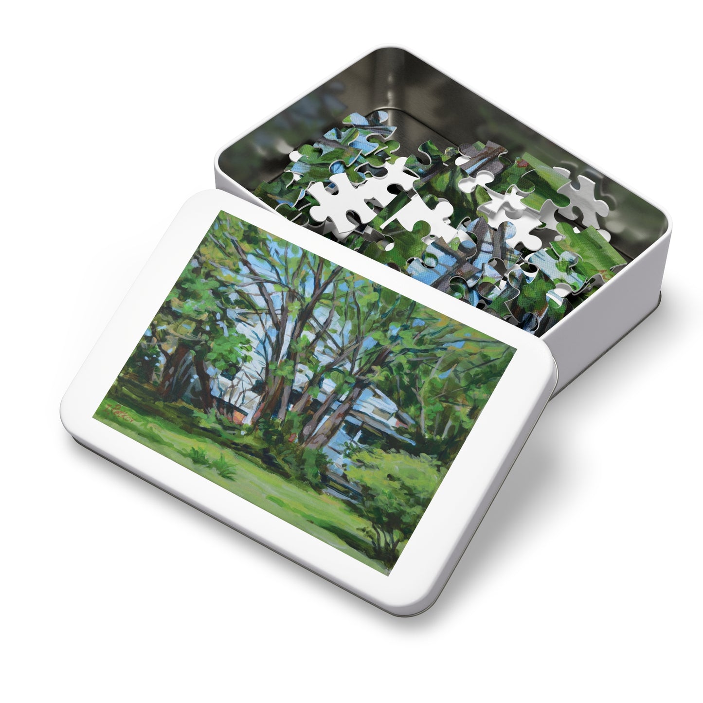 Jigsaw Puzzle - White House Amid Green