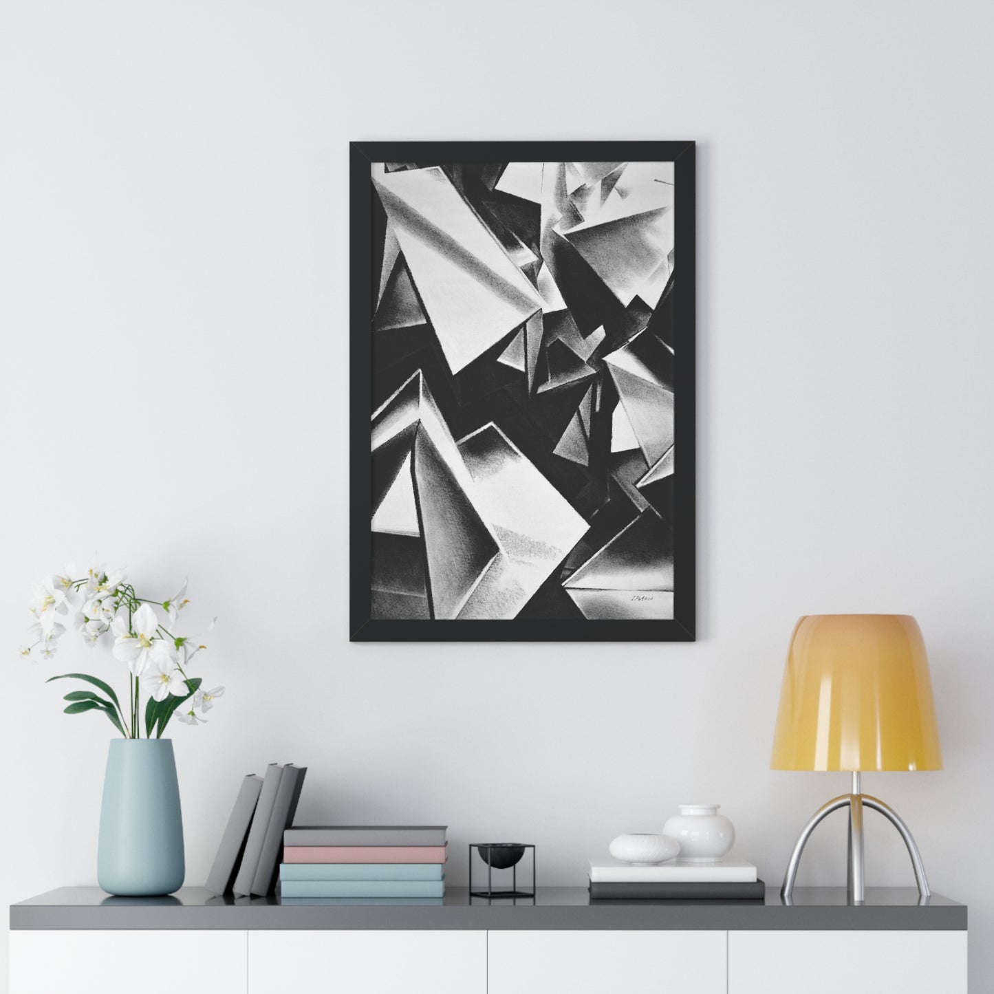 Chaotic Structure - Framed Poster Print