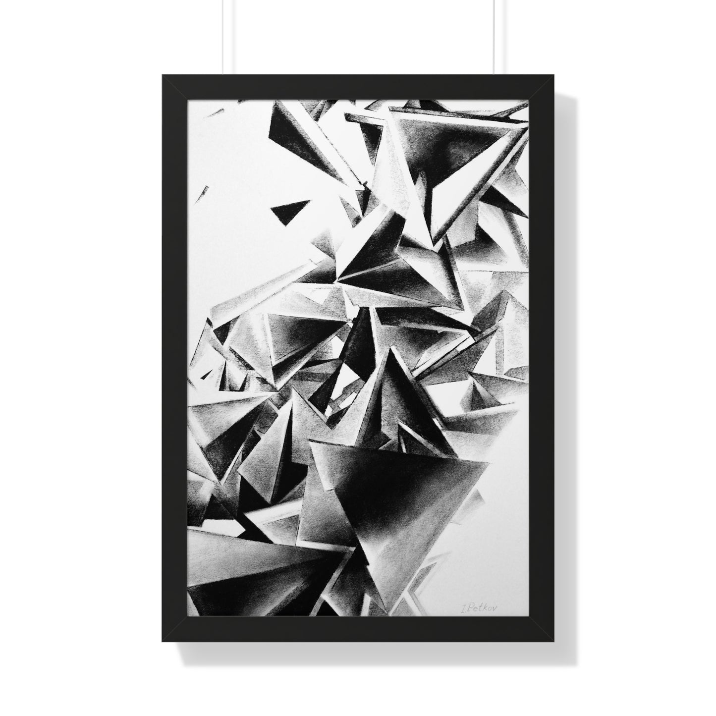 Whirlstructure III - Framed Vertical Poster