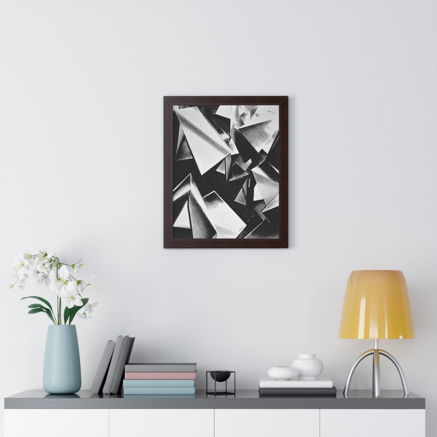 Chaotic Structure - Framed Poster Print