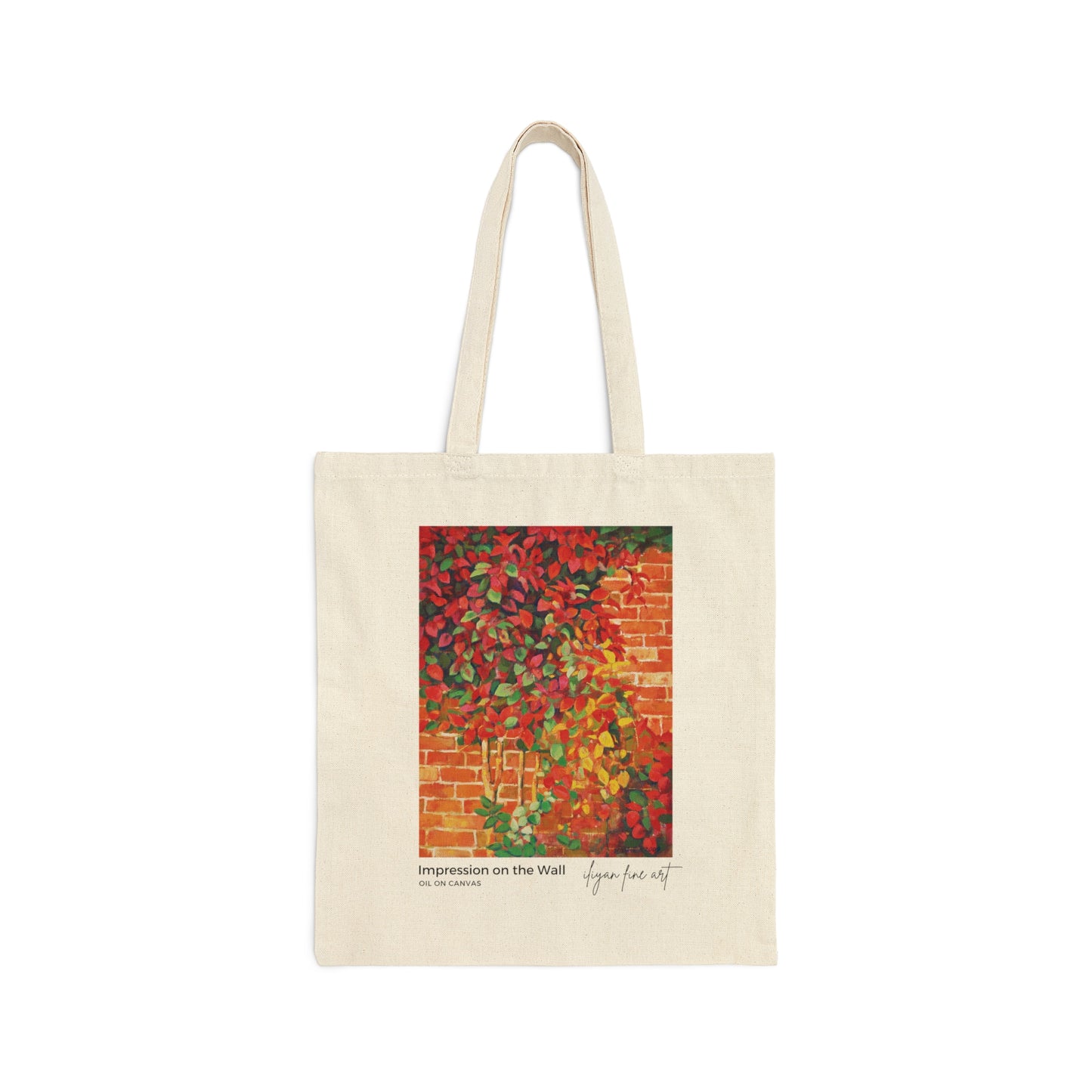 Canvas Tote Bag - Autumn Impression on  the Wall