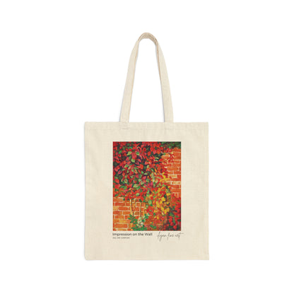 Canvas Tote Bag - Autumn Impression on  the Wall