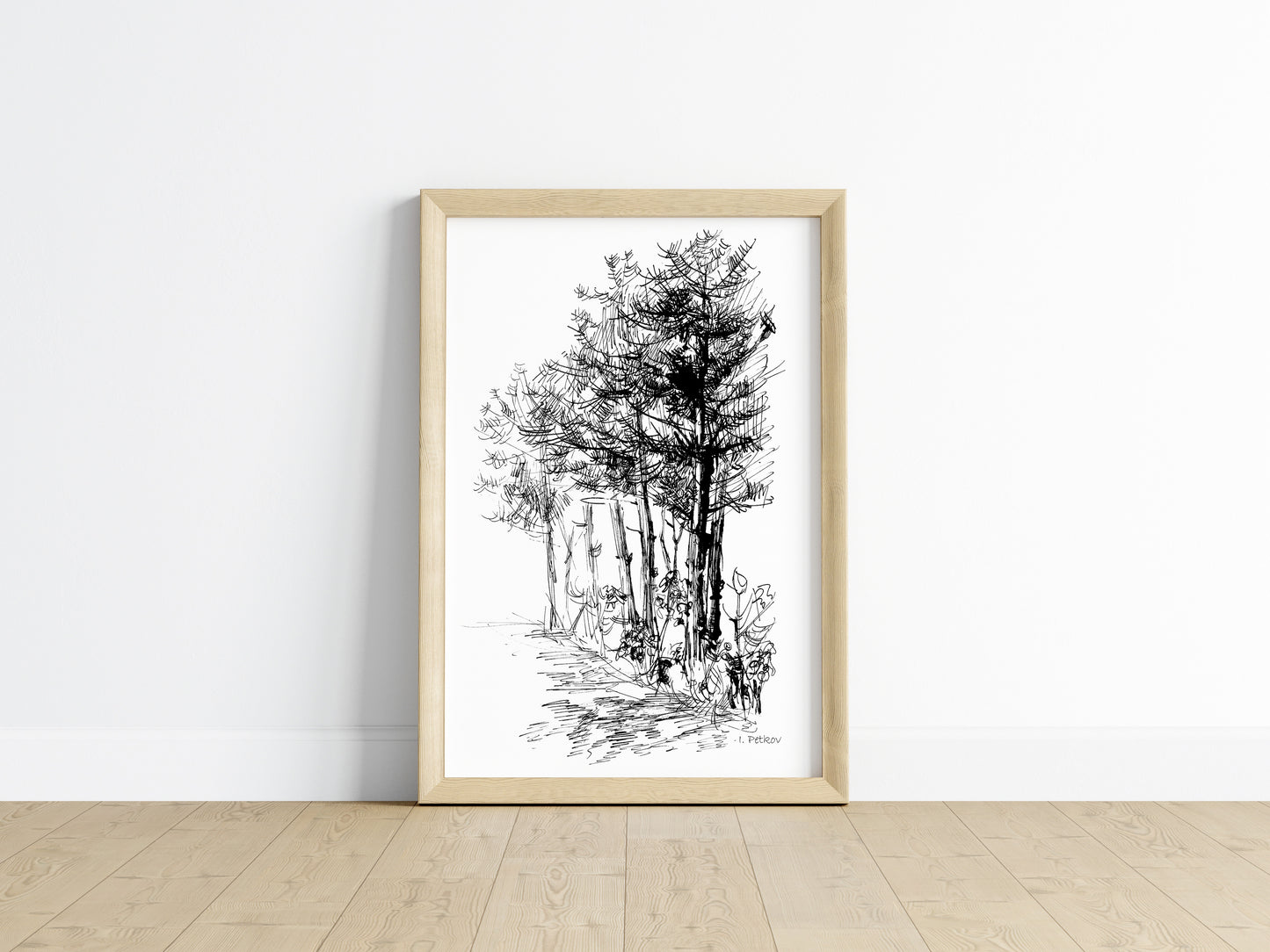 Pine Trees - Unframed Satin Poster Print