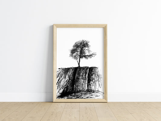 The Lone Tree - Unframed Satin Poster Print