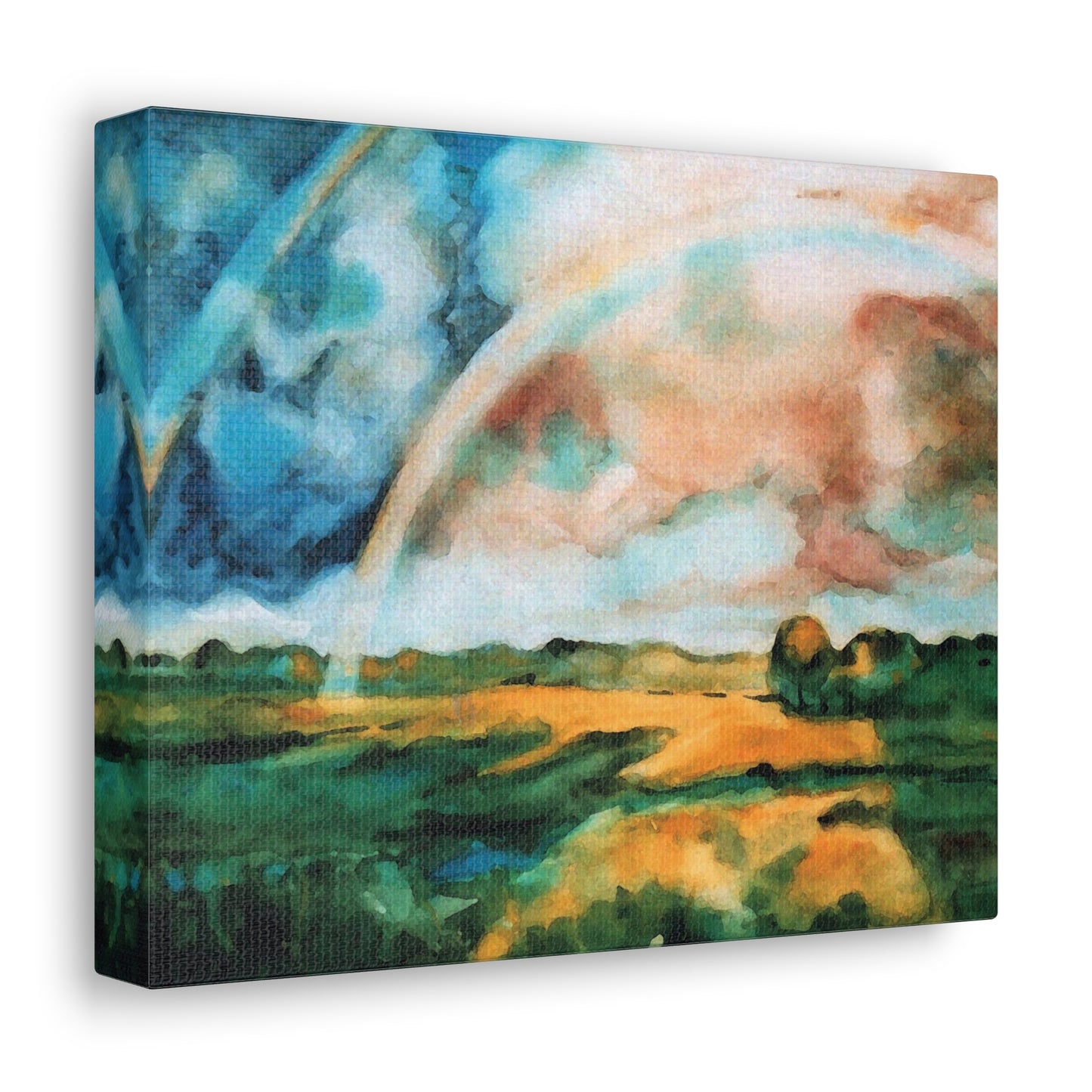 After the Rain - Rainy Landscape Canvas Print