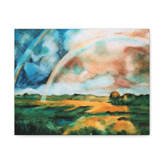 After the Rain - Rainy Landscape Canvas Print