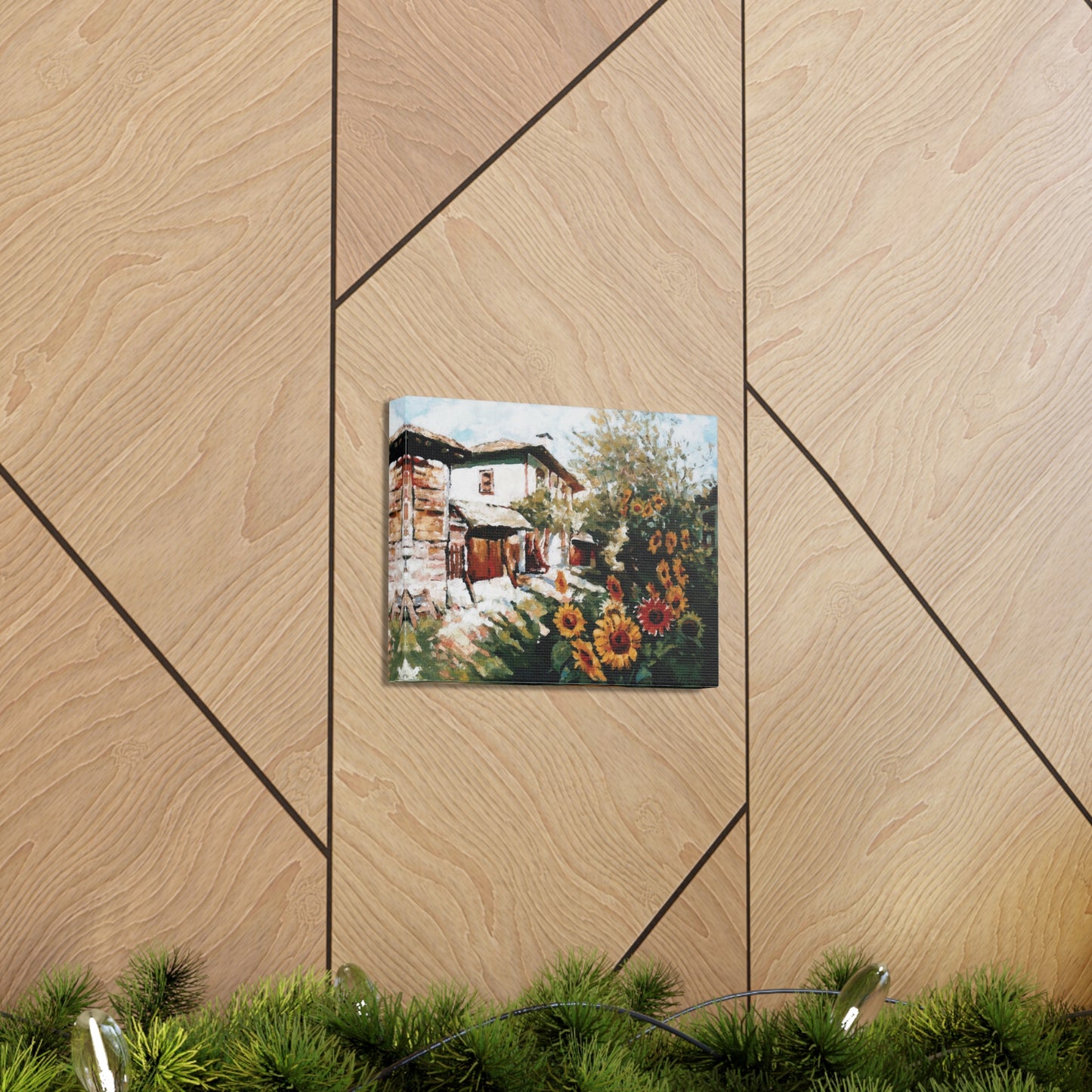 A Village in Summer - Canvas Print