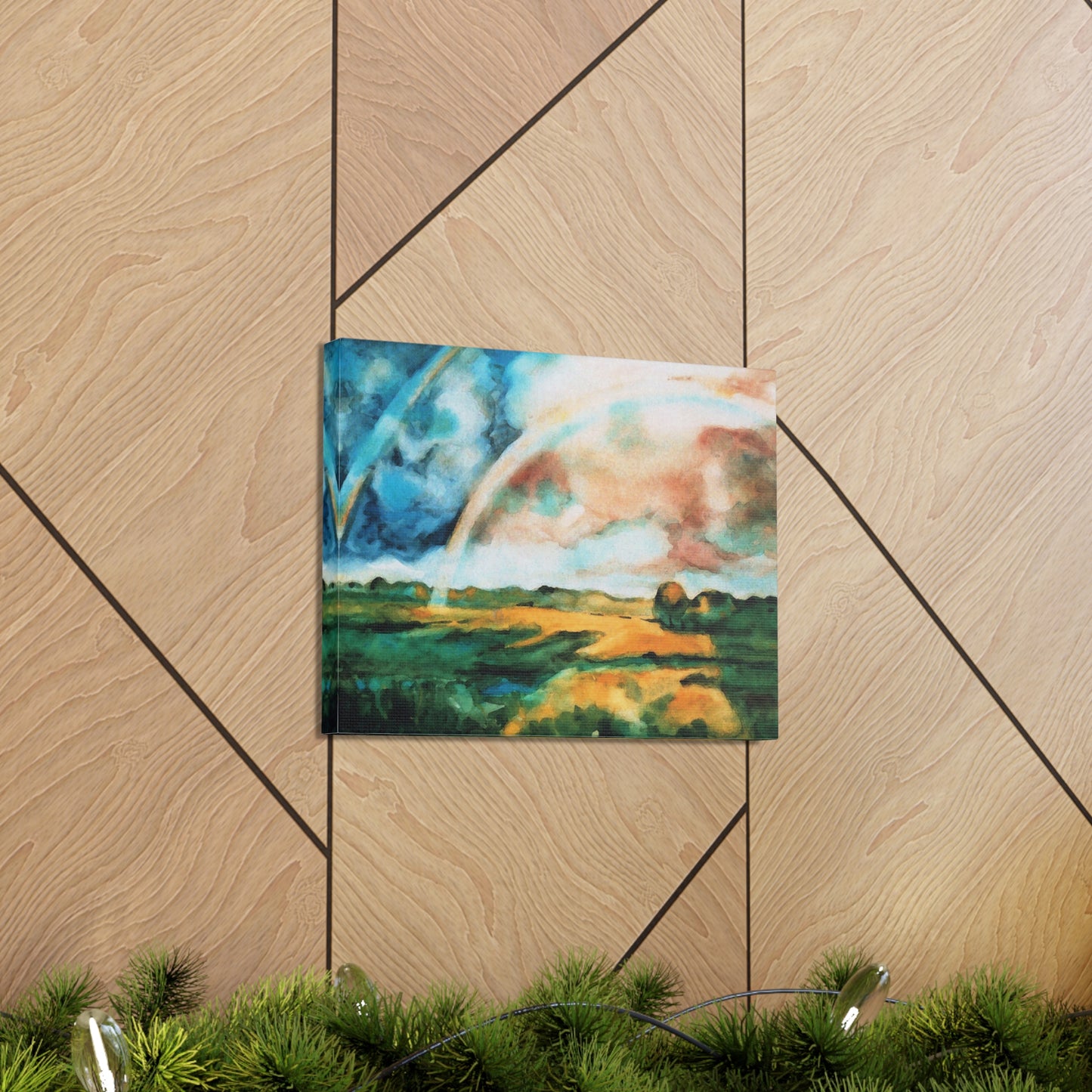 After the Rain - Rainy Landscape Canvas Print
