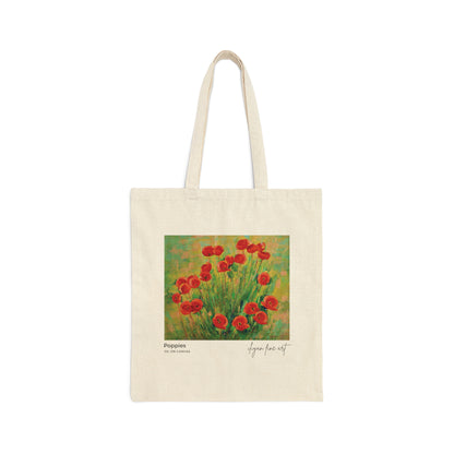 Canvas Tote Bag - Poppies