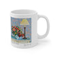 Ceramic Mug 11oz - Roses and a Lamp