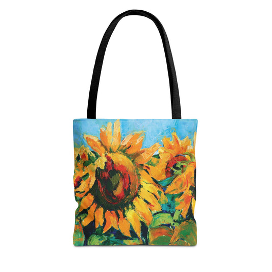 Sunflower Artwork Print Tote Bag