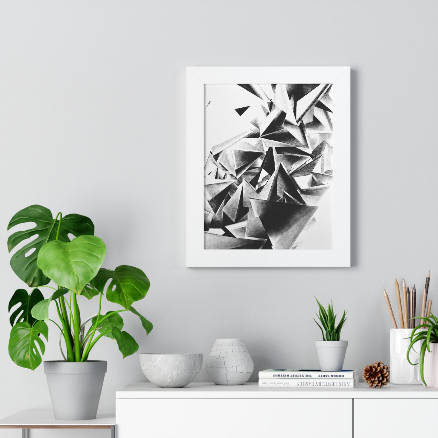 Whirlstructure III - Framed Vertical Poster