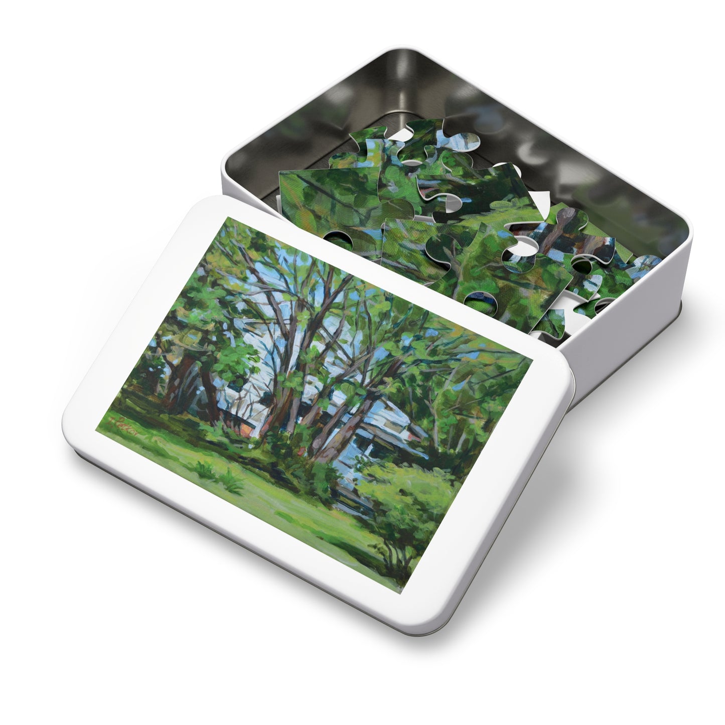 Jigsaw Puzzle - White House Amid Green