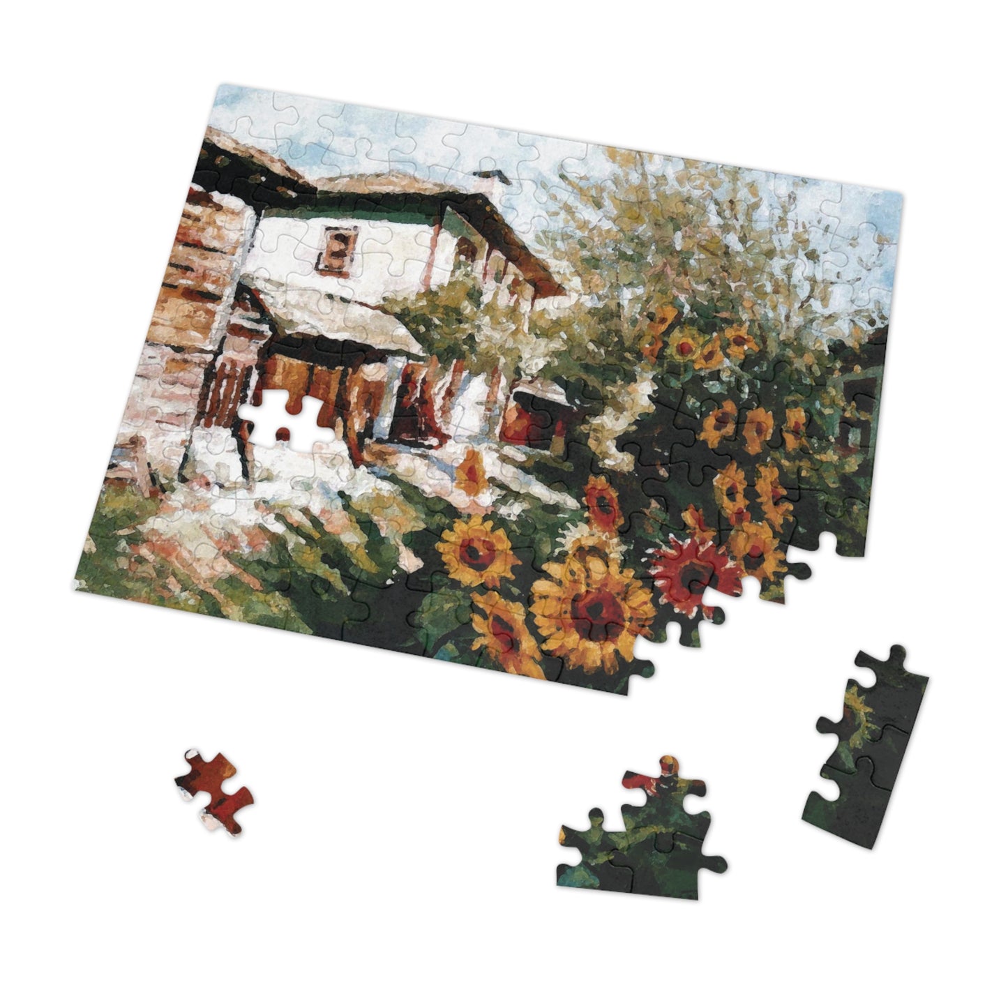 Jigsaw Puzzle - A Village in Summer