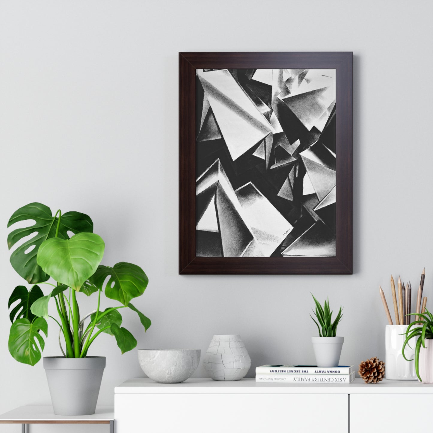 Chaotic Structure - Framed Poster Print