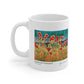 Ceramic Mug 11oz - Poppies and Traverses II