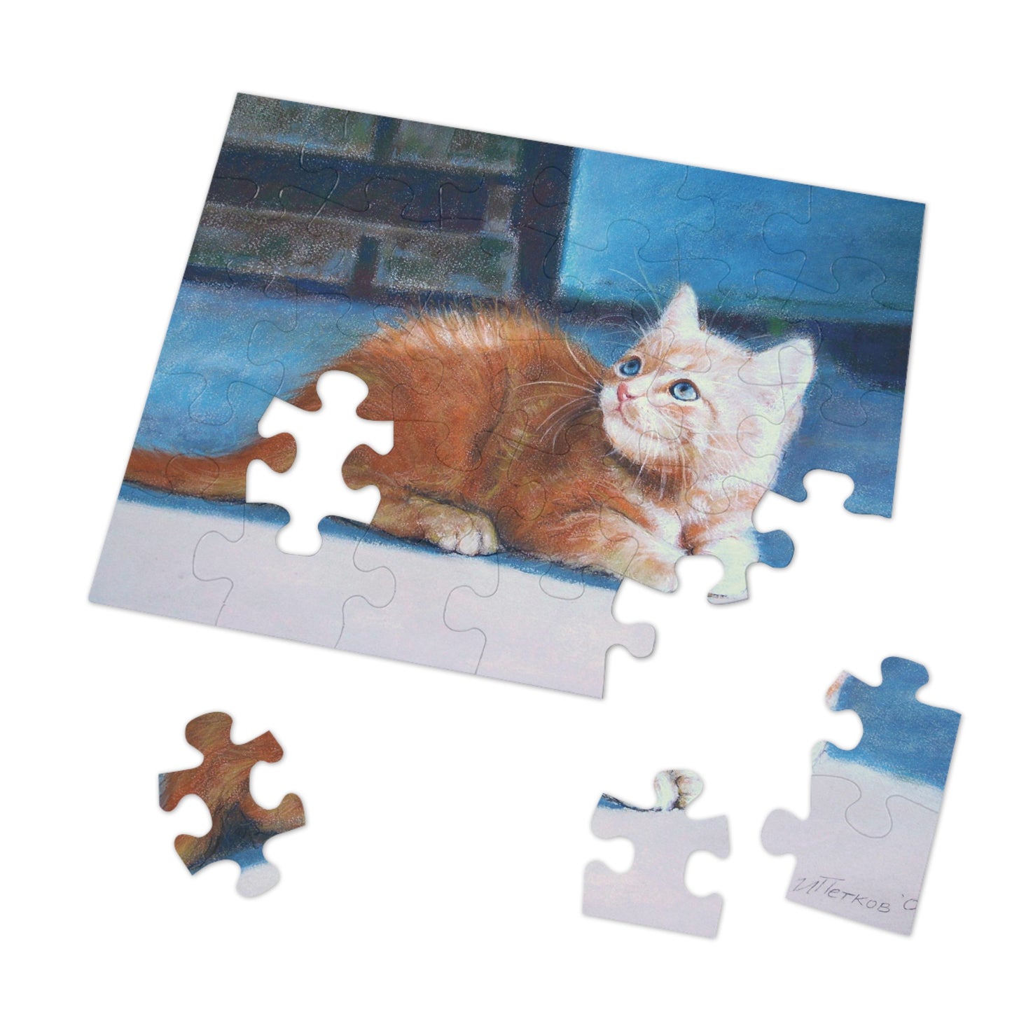 Jigsaw Puzzle - Orange Kitten