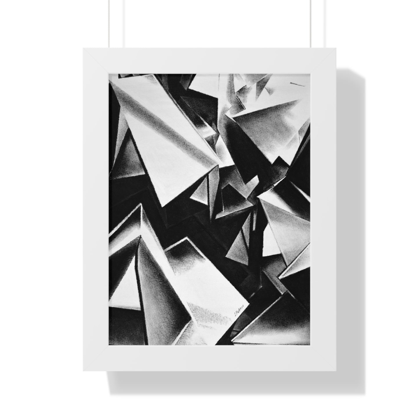 Chaotic Structure - Framed Poster Print