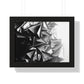 A Structure That Cannot Extinguish the Light - Framed Poster Print, Wall Art, Charcoal, Abstract Black and White Decor