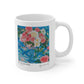 Ceramic Mug 11oz - Bouquet of Roses in Glass Vase