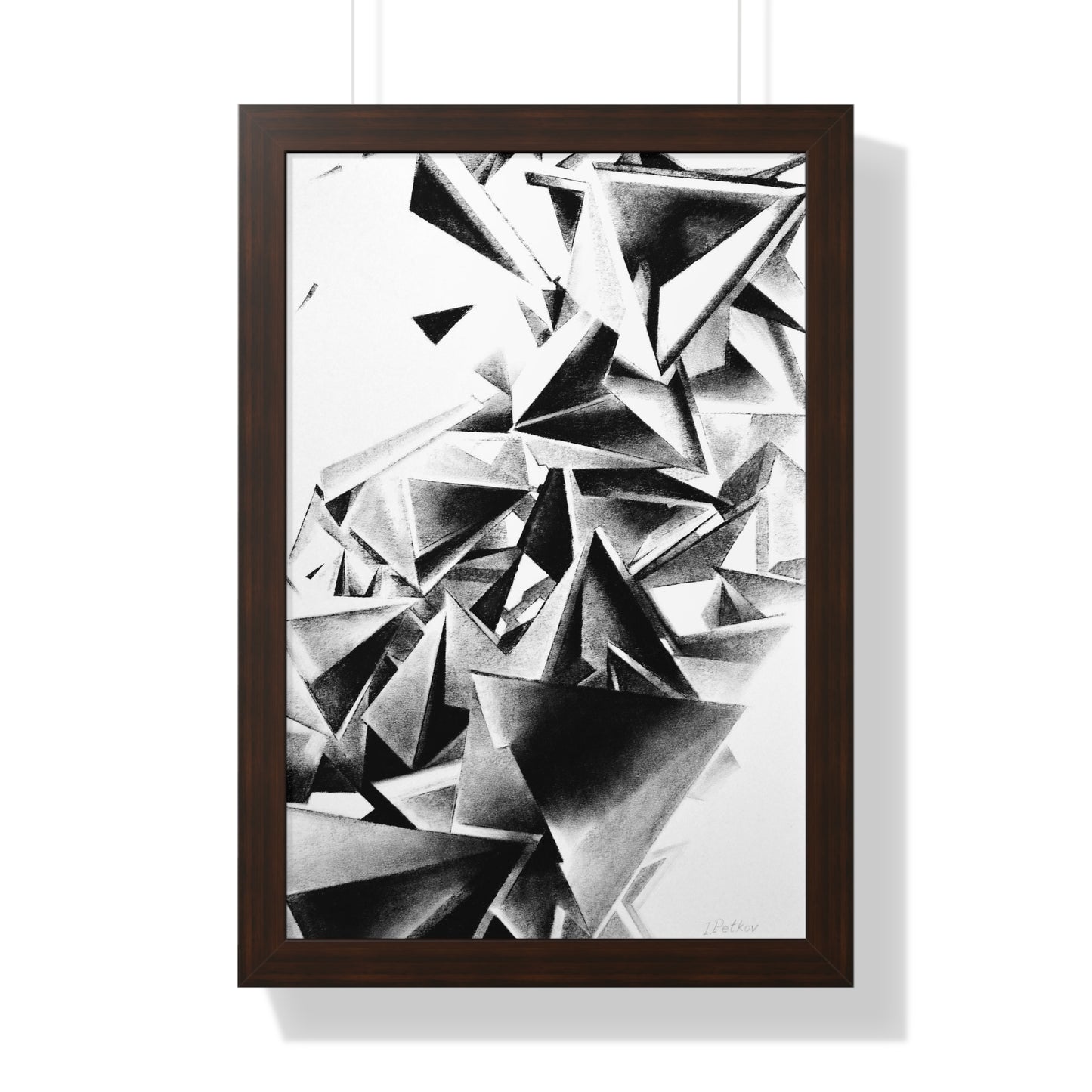 Whirlstructure III - Framed Vertical Poster