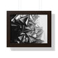 A Structure That Cannot Extinguish the Light - Framed Poster Print, Wall Art, Charcoal, Abstract Black and White Decor