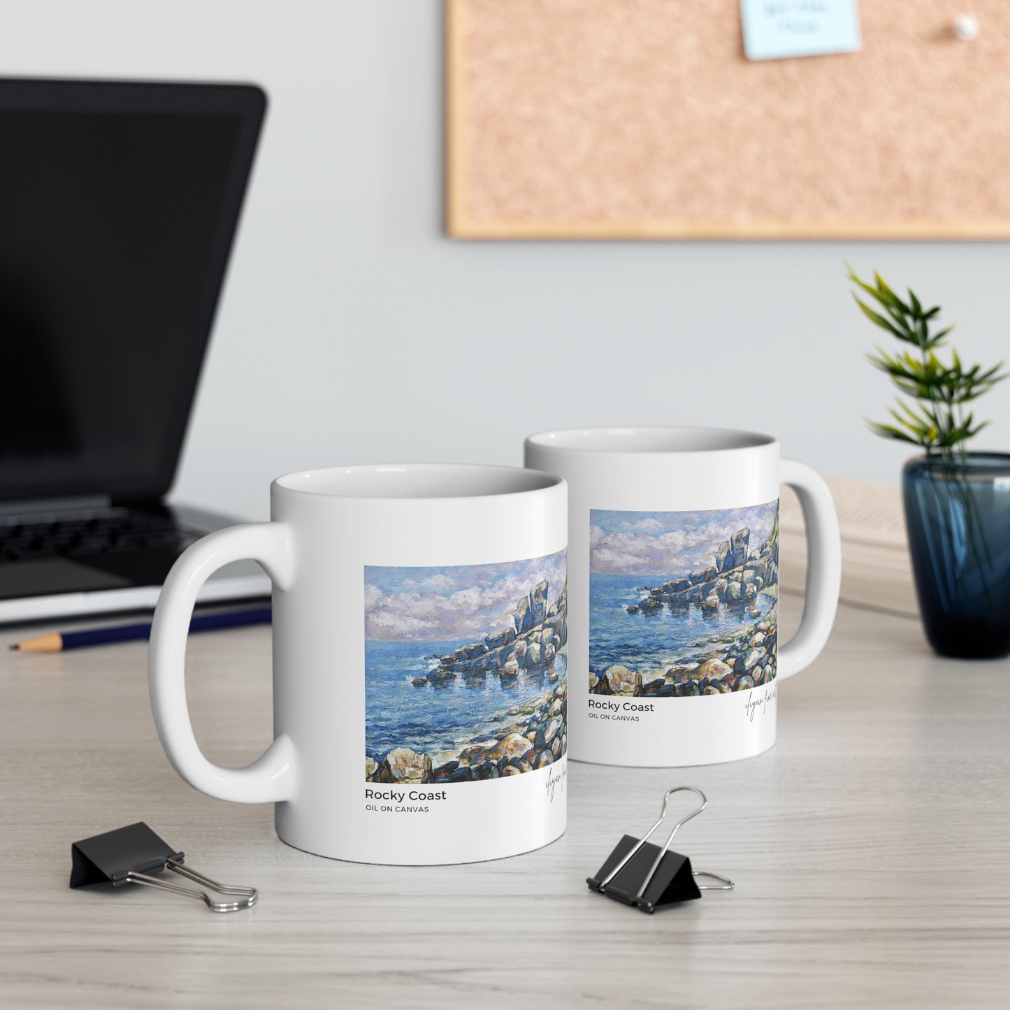 Ceramic Mug 11oz - Rocky Beach