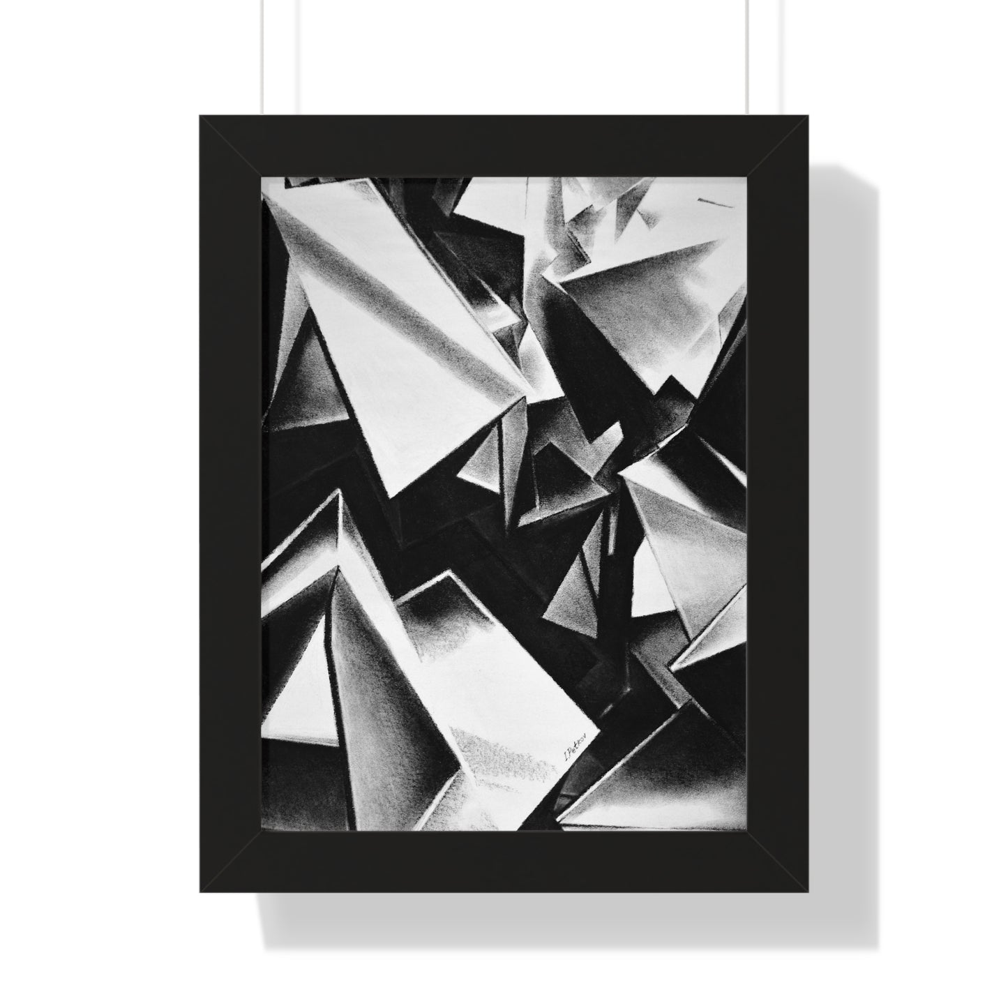 Chaotic Structure - Framed Poster Print