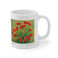 Ceramic Mug 11oz - Poppies