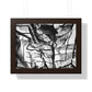 Folding Structure I - Framed Poster Print, Wall Art, Charcoal, Abstract Black and White Decor