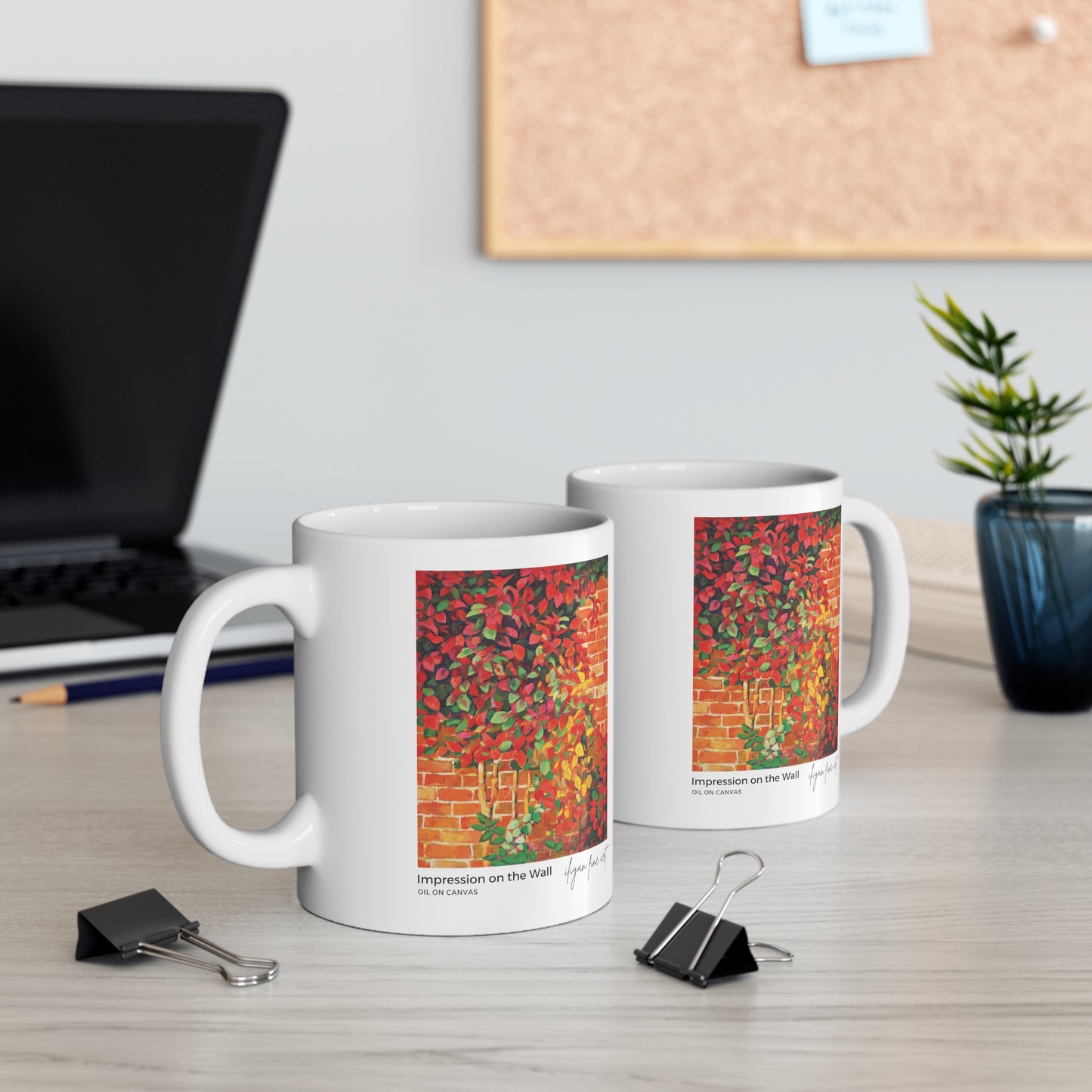 Ceramic Mug 11oz - Autumn Impression on the Wall