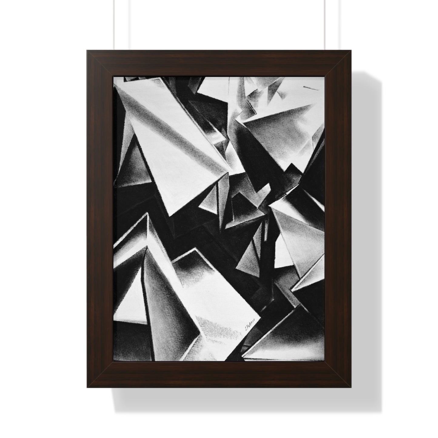 Chaotic Structure - Framed Poster Print