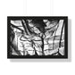 Folding Structure I - Framed Poster Print, Wall Art, Charcoal, Abstract Black and White Decor