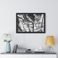 Folding Structure I - Framed Poster Print, Wall Art, Charcoal, Abstract Black and White Decor