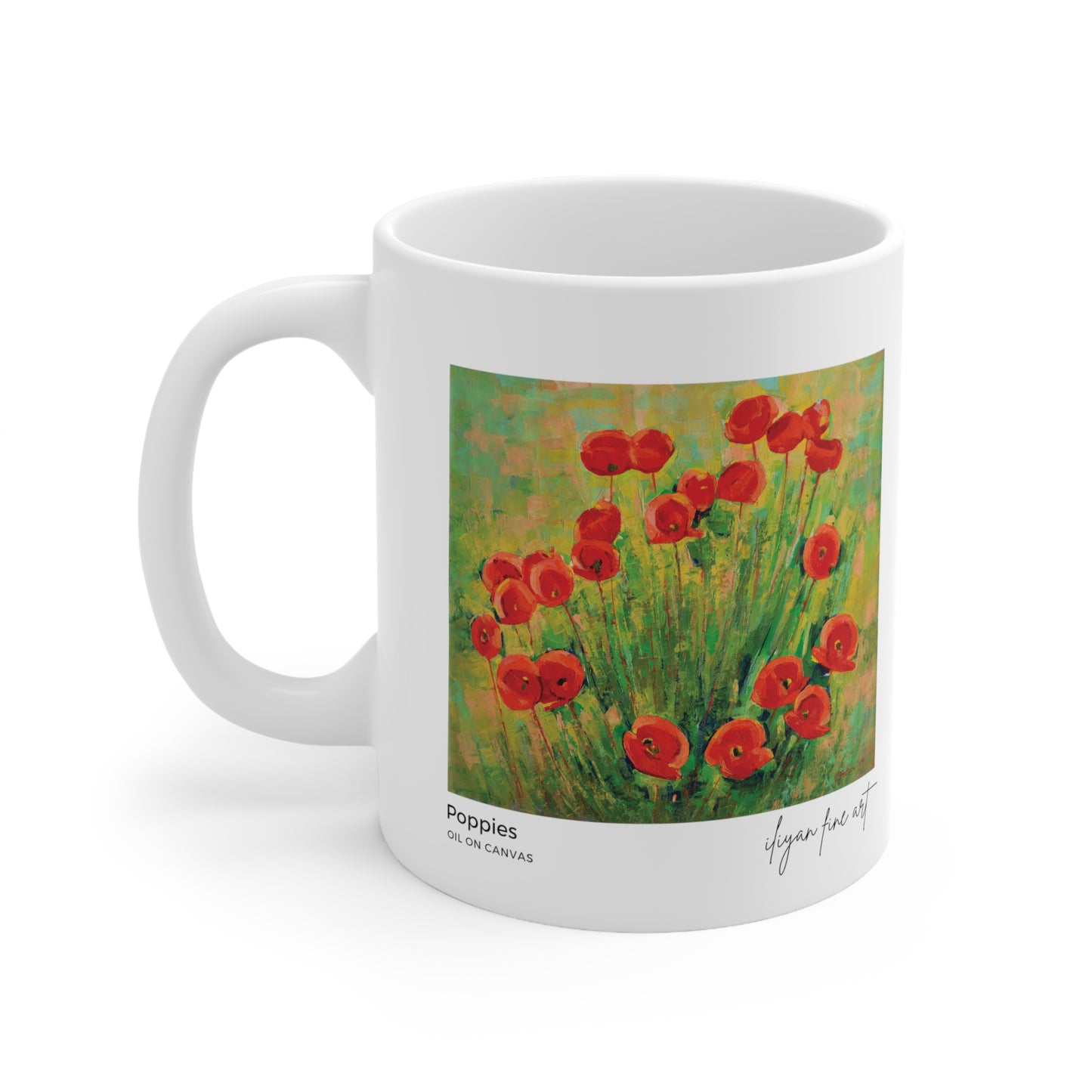 Ceramic Mug 11oz - Poppies