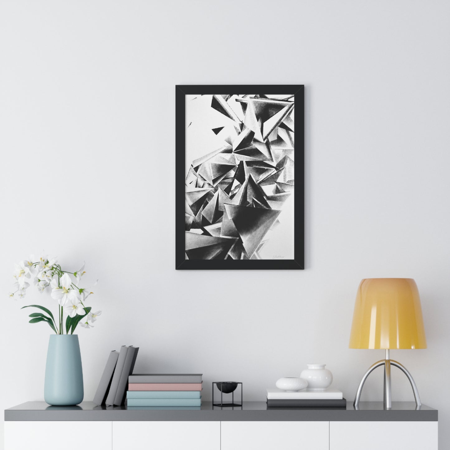 Whirlstructure III - Framed Vertical Poster