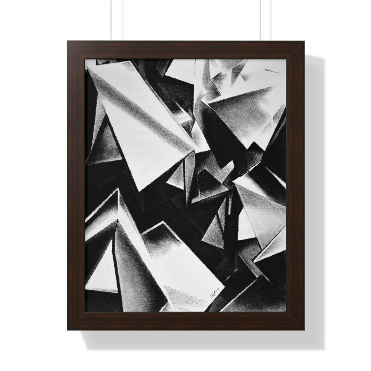 Chaotic Structure - Framed Poster Print