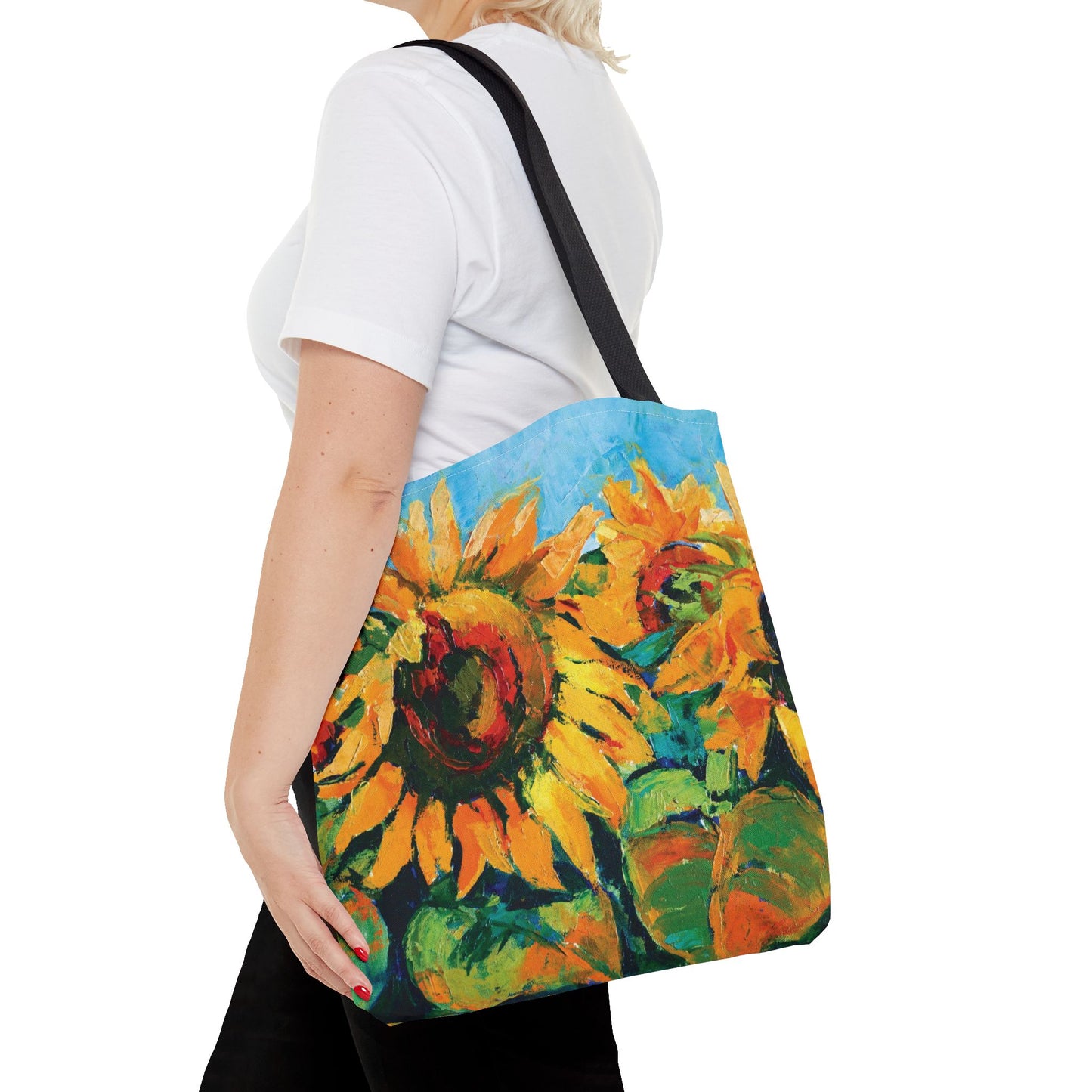 Sunflower Artwork Print Tote Bag