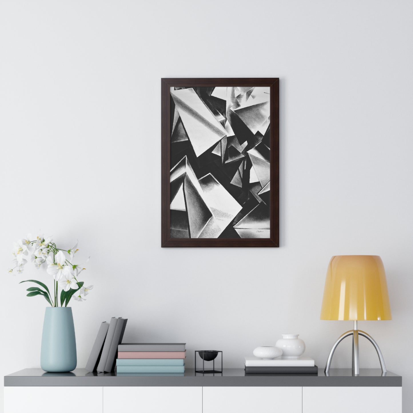 Chaotic Structure - Framed Poster Print