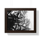 A Structure That Cannot Extinguish the Light - Framed Poster Print, Wall Art, Charcoal, Abstract Black and White Decor