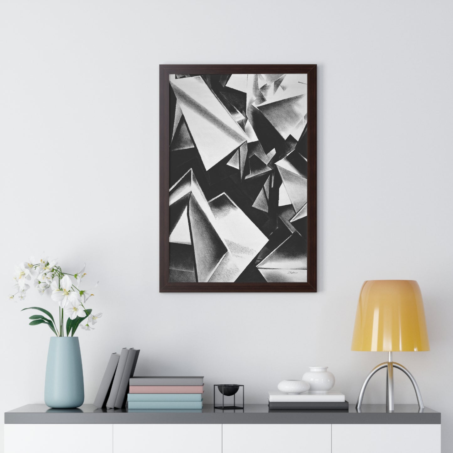 Chaotic Structure - Framed Poster Print