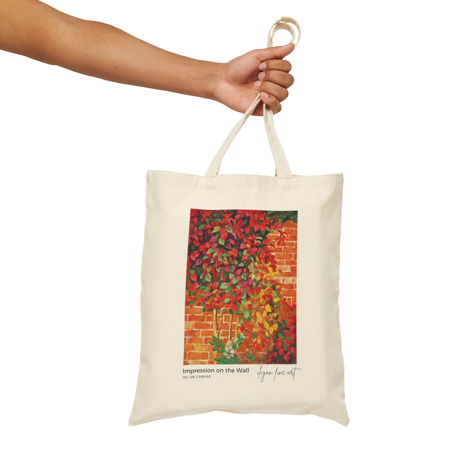 Canvas Tote Bag - Autumn Impression on  the Wall