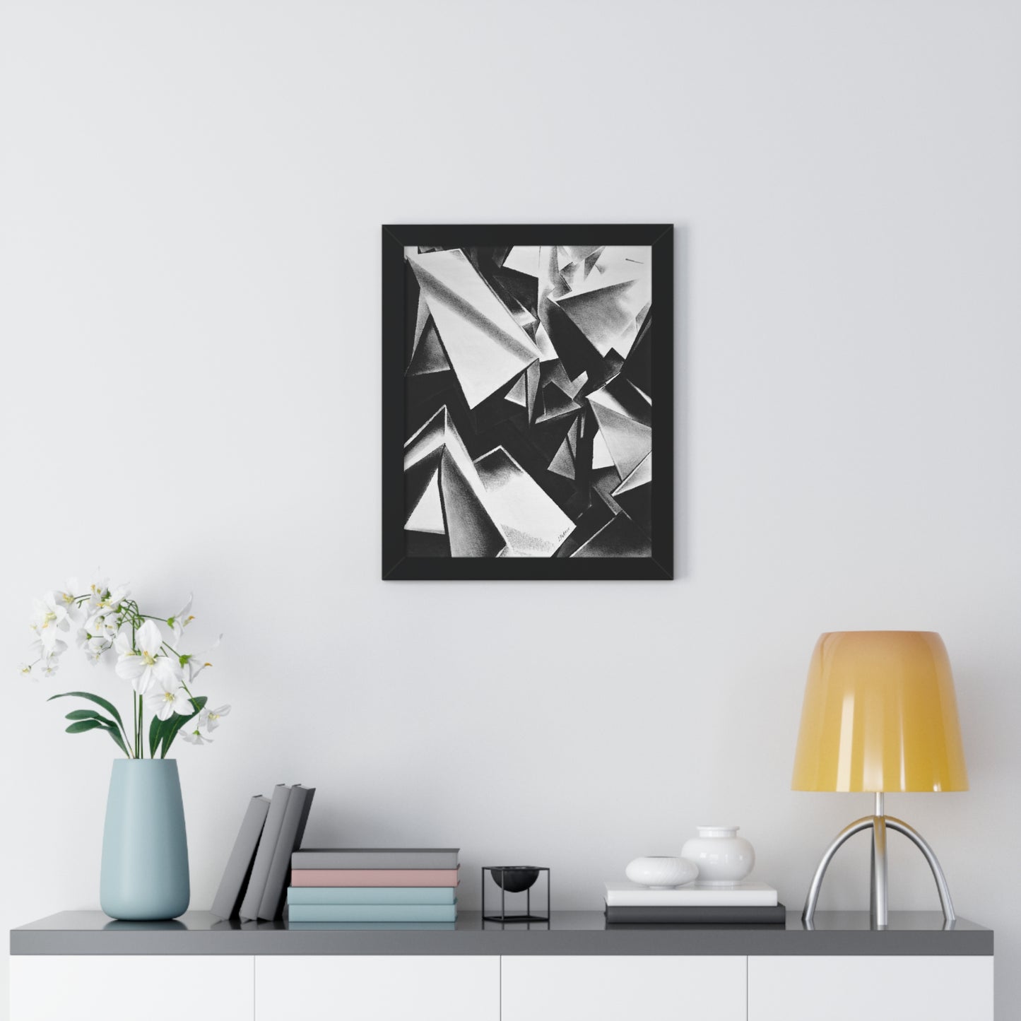 Chaotic Structure - Framed Poster Print