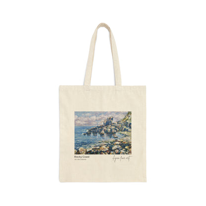 Canvas Tote Bag - Rocky Coast