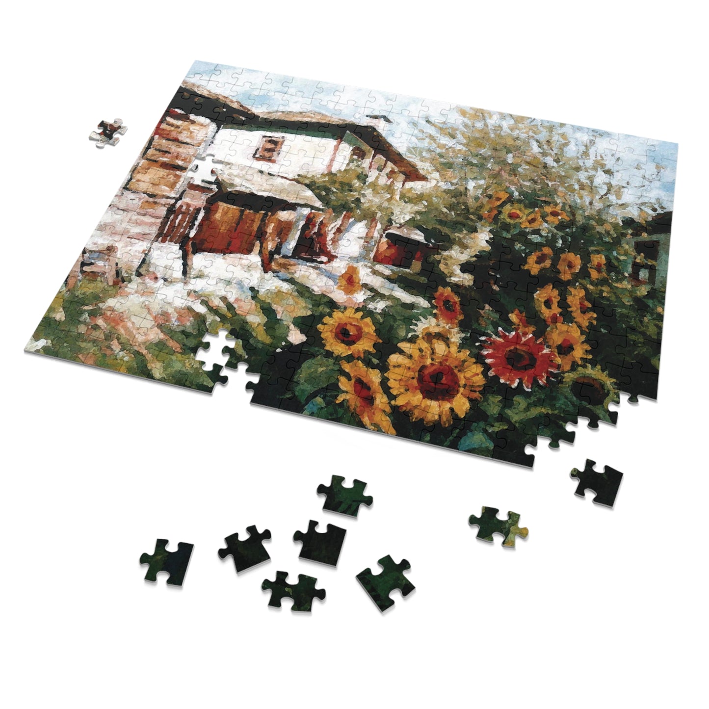 Jigsaw Puzzle - A Village in Summer