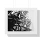 A Structure That Cannot Extinguish the Light - Framed Poster Print, Wall Art, Charcoal, Abstract Black and White Decor