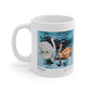 Ceramic Mug 11oz - Swans on Lake with Reflections
