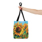 Sunflower Artwork Print Tote Bag