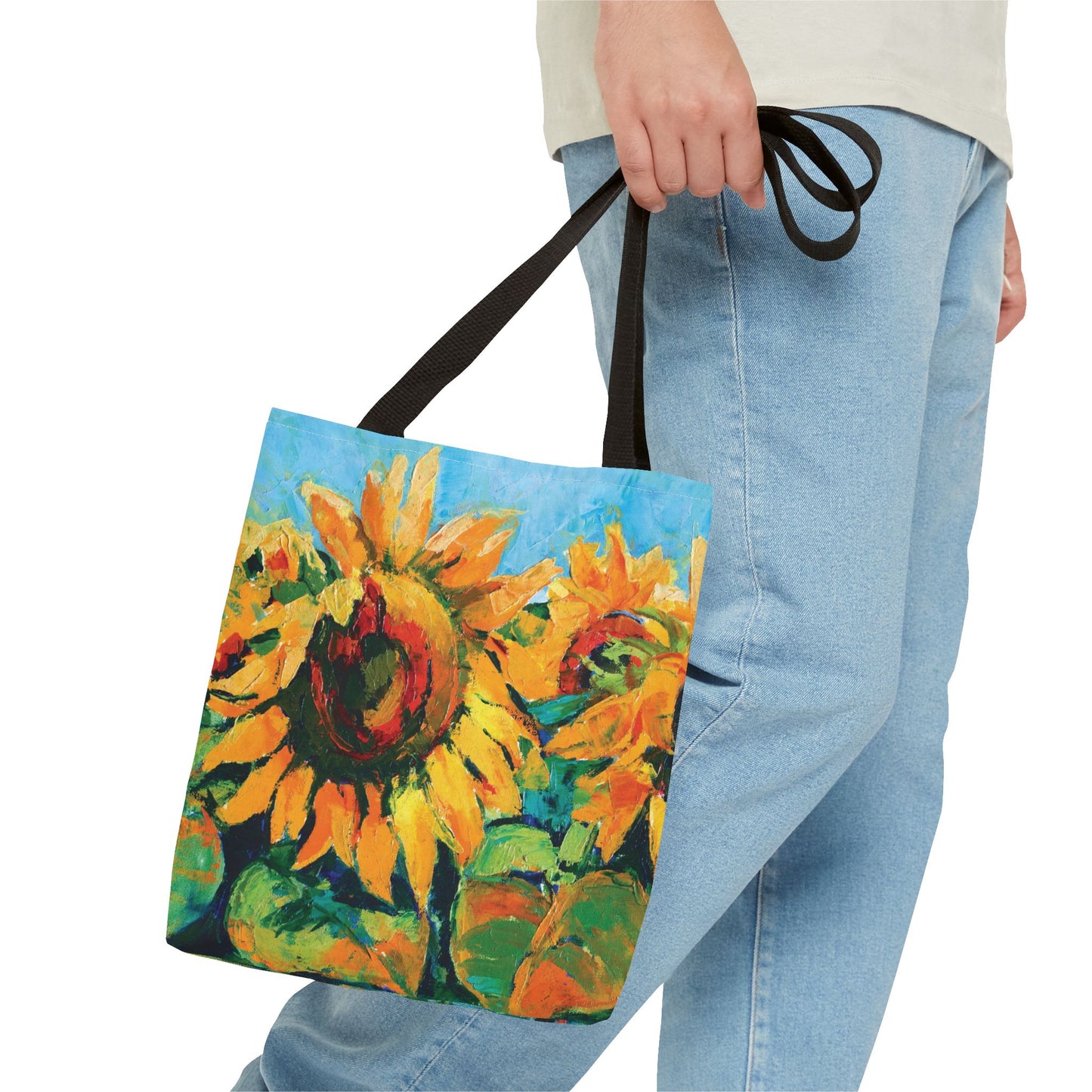 Sunflower Artwork Print Tote Bag